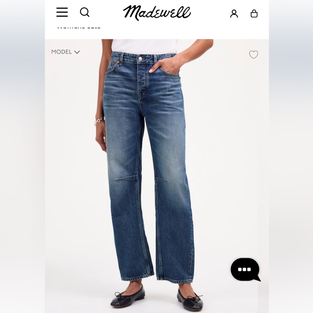 Madewell Darted Barrel Jean